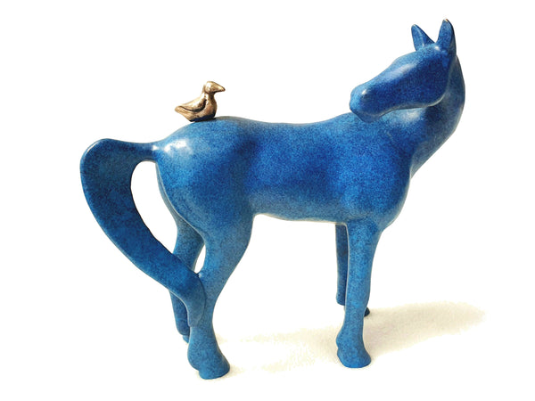 Blue Horse and Bird