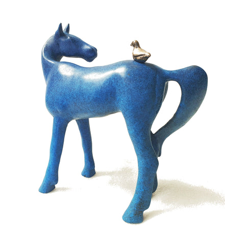 Blue Horse and Bird