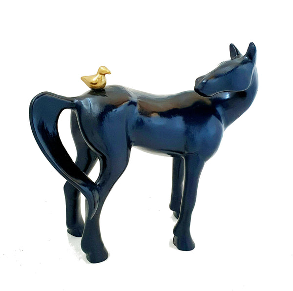 Blue Horse and Bird