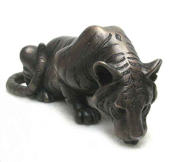 Drinking Tiger Bronze Resin