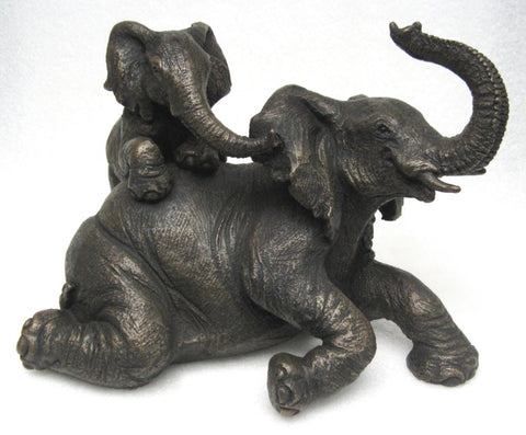 Elephant Wallow & Calf