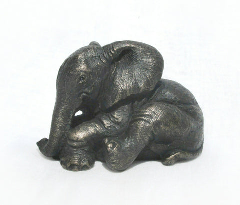 Thulani Lying Elephant Calf